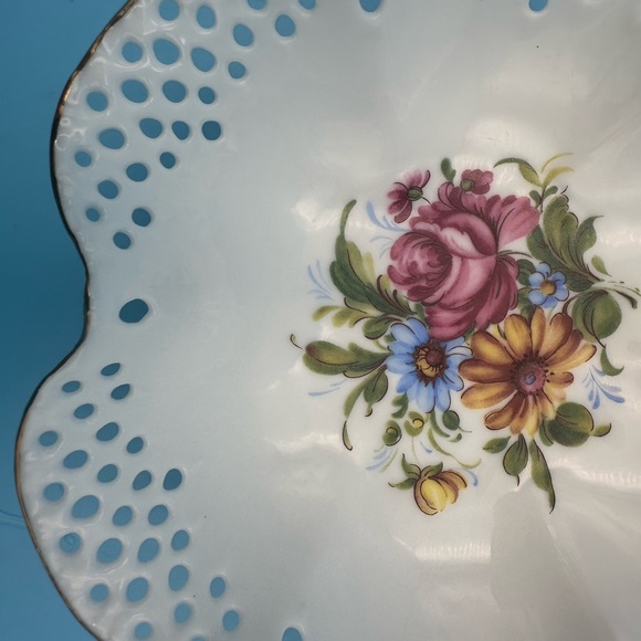 Reutter Porzellan Germany Lattice Bowl Vintage, Small for Trinkets, Jewelry - Picture 5 of 6